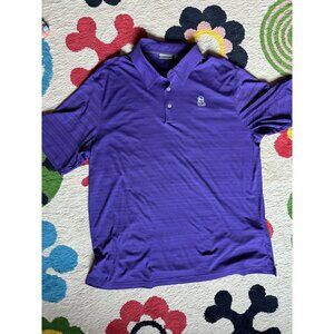 Men's purple Ashworth short sleeve golf shirt XL